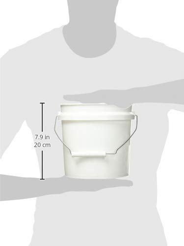 Leaktite 744456 1-Gallon White Plastic Pail Paint Pail/Container - Image 3